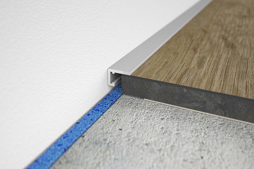 minileiste - Smarte Übergänge von Boden zu Wand - werkzeuglos, schnell